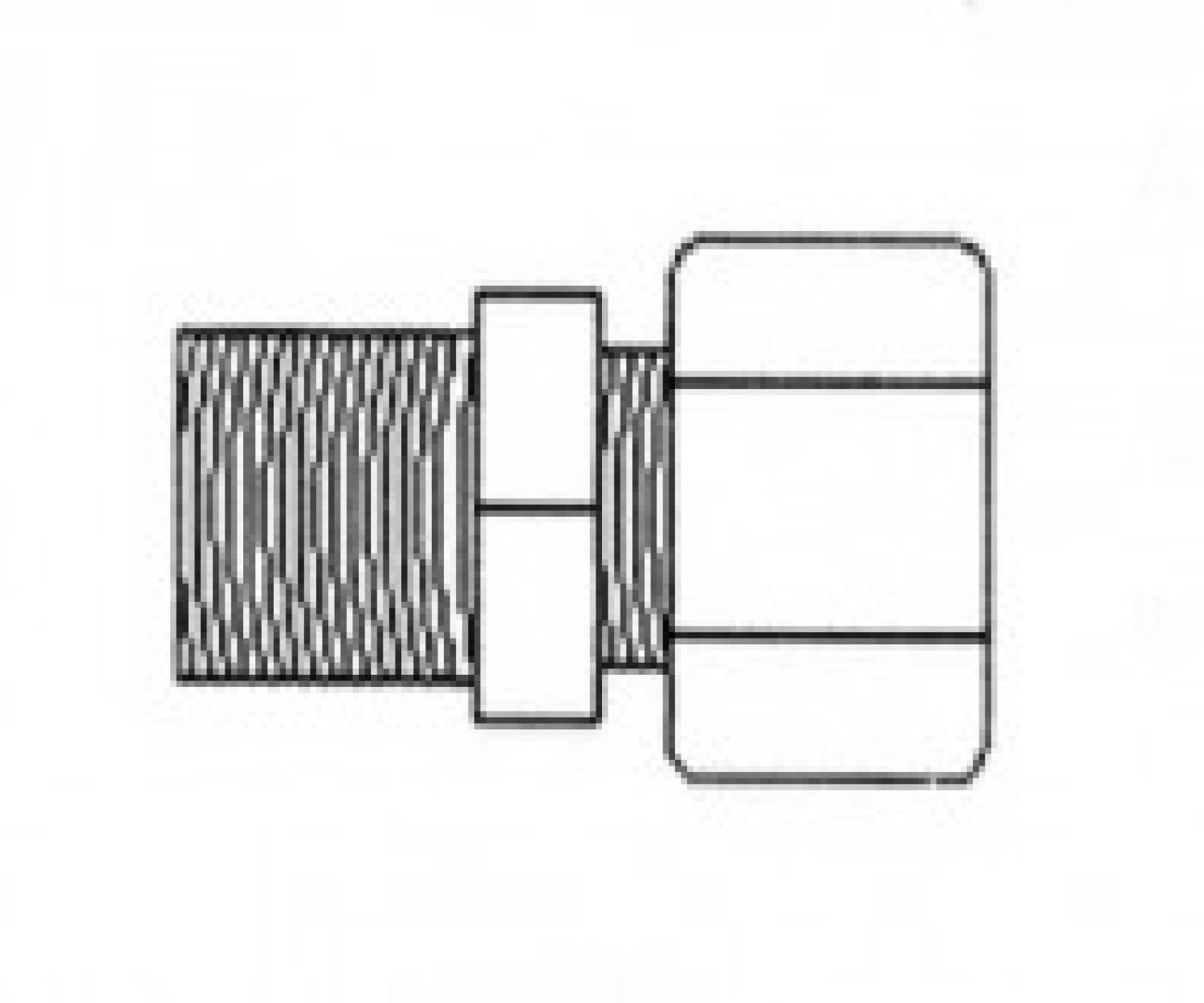 Фитинг JС 10-6-6  Aquapro Переходник 3/8"x3/8" (резьба)